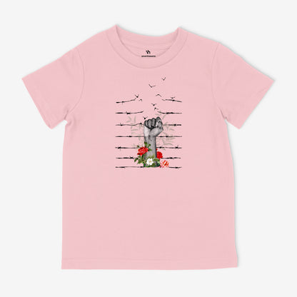 Holding Barbed Wire | Kids T-Shirt