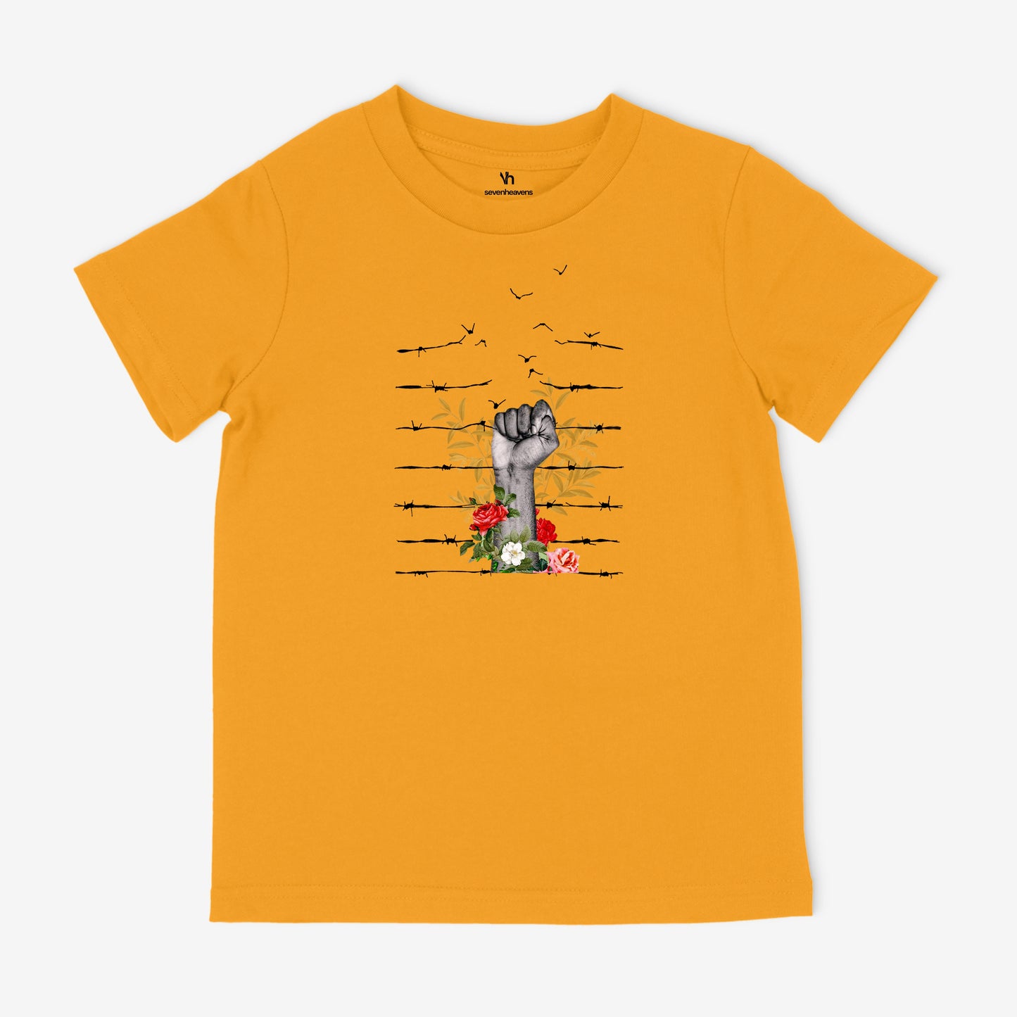 Holding Barbed Wire | Kids T-Shirt