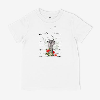 Holding Barbed Wire | Kids T-Shirt