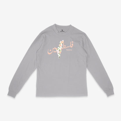 Palestine Pink Floral | LS T-Shirt