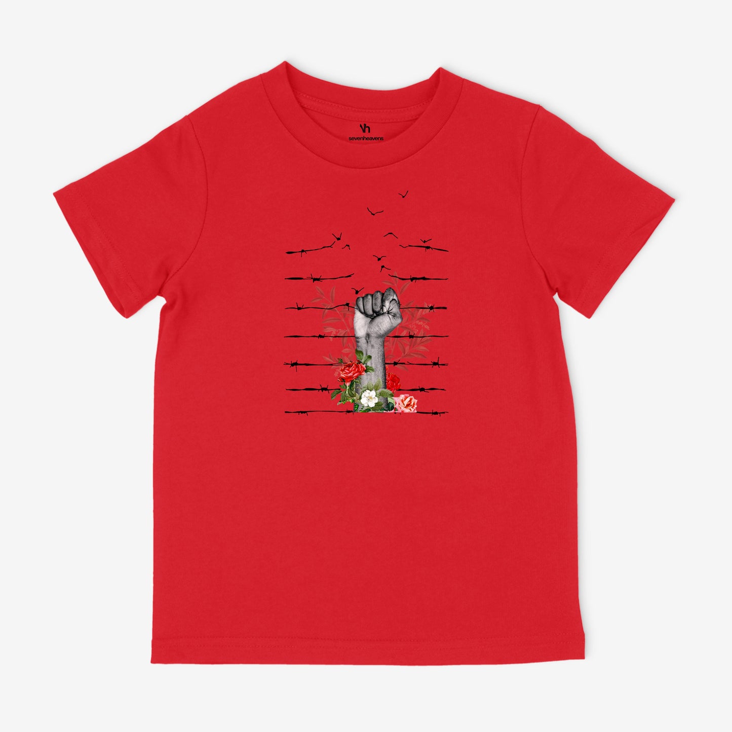 Holding Barbed Wire | Kids T-Shirt